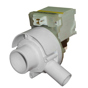 Appli Parts APDP-601BM Bomba Drenaje Lavadora 60 W, 110 V, 60 Hz modelo, Entrada 18 mm y Salida 33 mm, Referencia Mabe 233D1021P001, 189D3237P001, 189D4101P001, 189D4101P005