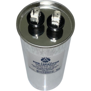 Appli Parts Condensador Capacitor de Marcha 75 Mfd uF (microfaradios) 370VAC o 450VAC CBB65 Universal Aire acondicionado y otras aplicaciones Redondo UL E476928 13.6cm Alto 5.5cm Ancho CON-75-450