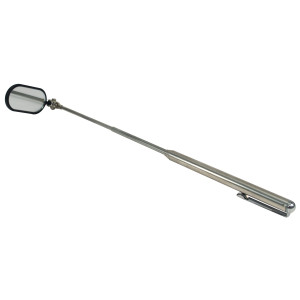 MA-Line MA-157A Espejo Ovalado Telescopico de 1 x 2pulg con extension de 8pulg hasta 25pulg