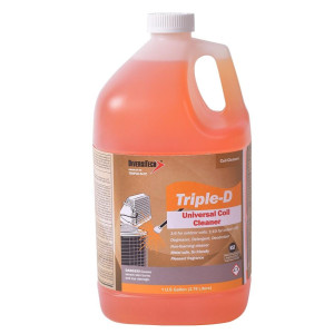 Diversitech 1 GAL alkaline non-foaming coil cleaner formulated with a detergent, degreaser and deodorizer to remove a broad range of soils on both condenser and evaporator coils TRIPLE-D Diversitech 1 GAL alkaline non-foaming coil cleaner formulated with a detergent, degreaser and deodorizer to remove a broad range of soils on both condenser and evaporator coils TRIPLE-D