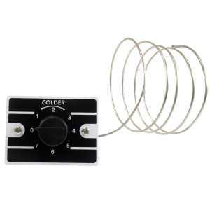 Appli Parts APRT-1126 Temperature Control Thermostat for Freezers, Refrigerators, Coolers Display, SPST, Cold Cut-In 0.4 F, Cold Cut-Out -11.2 F, Warm Cut-In 15.8 F, Capillary Tube 47 in Replaces K50P-1126 Appli Parts APRT-1126 Temperature Control Thermostat for Freezers, Refrigerators, Coolers Display, SPST, Cold Cut-In 0.4 F, Cold Cut-Out -11.2 F, Warm Cut-In 15.8 F, Capillary Tube 47 in Replaces K50P-1126