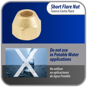 Appli Parts APFN-38 Copa tuerca cortas de laton de 3/8 de diametro exterior flare para usar con tuberias de cobre, laton, aluminio o acero en aplicaciones de plomeria y climatizacion de lineas de gas Appli Parts APFN-38 Copa tuerca cortas de laton de 3/8 de diametro exterior flare para usar con tuberias de cobre, laton, aluminio o acero en aplicaciones de plomeria y climatizacion de lineas de gas