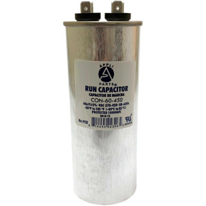 Appli Parts Condensador Capacitor de Marcha 60 Mfd uF (microfaradios) 370VAC o 450VAC CBB65 Universal Aire acondicionado y otras aplicaciones Redondo UL E476928 13.8cm Alto 5.1cm Ancho CON-60-450 Appli Parts Condensador Capacitor de Marcha 60 Mfd uF (microfaradios) 370VAC o 450VAC CBB65 Universal Aire acondicionado y otras aplicaciones Redondo UL E476928 13.8cm Alto 5.1cm Ancho CON-60-450