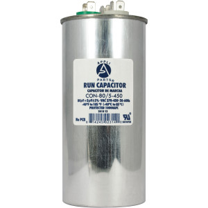 Appli Parts Condensador Capacitor de Marcha 80+5 Mfd uF (microfaradios) 370VAC o 450VAC CBB65 Universal Aire acondicionado y aplicaciones Redondo UL E476928 14cm Alto 5.7cm Ancho CON-80/5-450 Appli Parts Condensador Capacitor de Marcha 80+5 Mfd uF (microfaradios) 370VAC o 450VAC CBB65 Universal Aire acondicionado y aplicaciones Redondo UL E476928 14cm Alto 5.7cm Ancho CON-80/5-450