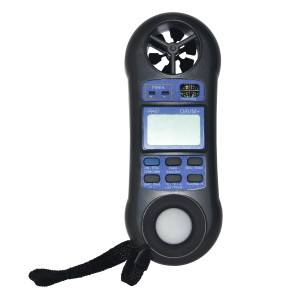 Supco DAVM+ Digital Air Flow Meter, Vane Anemometer, Thermometer, Hygrometer, Light Meter