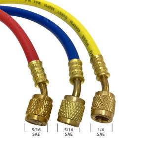 Appli Parts APMG-A1A36S Manometro R410, Escala Dual Presion Kpa/psi, Escala Dual Temperatura Fahrenheit/Centigrado, Cuerpo Aluminio con Mirilla, incluye Mangueras 90 cm 5/16 SAE Rojo,Azul 1/4 SAE Amarillo Appli Parts APMG-A1A36S Manometro R410, Escala Dual Presion Kpa/psi, Escala Dual Temperatura Fahrenheit/Centigrado, Cuerpo Aluminio con Mirilla, incluye Mangueras 90 cm 5/16 SAE Rojo,Azul 1/4 SAE Amarillo