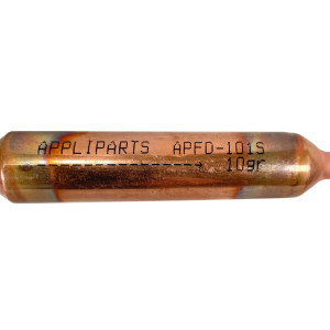 Appli Parts APFD-101S Copper Filter Drier 1/4 x 1/4 in 10g 0.35oz for universal refrigeration and air conditioner applications  Appli Parts APFD-101S Copper Filter Drier 1/4 x 1/4 in 10g 0.35oz for universal refrigeration and air conditioner applications