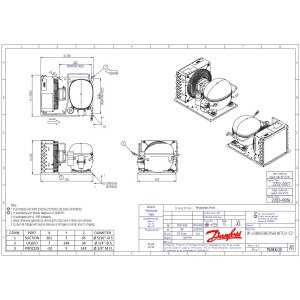 Danfoss LCHB0033RC0154B Condensing Unit Microchannel 1/3HP LBP 115V/1Ph/60Hz R404A 1 Fan with Reciprocating Compressor NF7CLX 114N0408 Danfoss LCHB0033RC0154B Condensing Unit Microchannel 1/3HP LBP 115V/1Ph/60Hz R404A 1 Fan with Reciprocating Compressor NF7CLX 114N0408