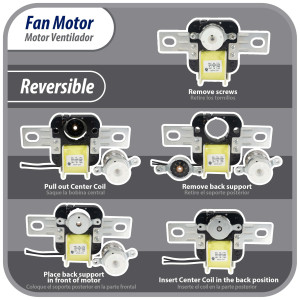 Appli Parts APFM-329 20 W Motor Ventilador, 110 V, 50/60 Hz, 0.48 A, 3000 rpm, rotacion CW remplazo Universal para Evaporadores, no incluye aspa Appli Parts APFM-329 20 W Motor Ventilador, 110 V, 50/60 Hz, 0.48 A, 3000 rpm, rotacion CW remplazo Universal para Evaporadores, no incluye aspa