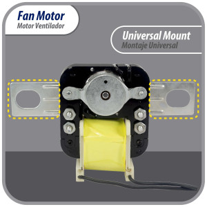 Appli Parts APFM-329 20 W Motor Ventilador, 110 V, 50/60 Hz, 0.48 A, 3000 rpm, rotacion CW remplazo Universal para Evaporadores, no incluye aspa Appli Parts APFM-329 20 W Motor Ventilador, 110 V, 50/60 Hz, 0.48 A, 3000 rpm, rotacion CW remplazo Universal para Evaporadores, no incluye aspa
