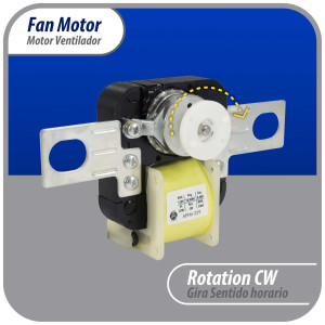 Appli Parts APFM-329 20 W Motor Ventilador, 110 V, 50/60 Hz, 0.48 A, 3000 rpm, rotacion CW remplazo Universal para Evaporadores, no incluye aspa Appli Parts APFM-329 20 W Motor Ventilador, 110 V, 50/60 Hz, 0.48 A, 3000 rpm, rotacion CW remplazo Universal para Evaporadores, no incluye aspa