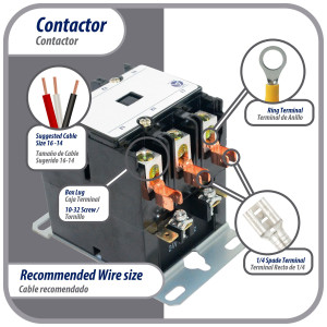 Appli Parts APAC-340240 Heavy Duty Contactor 3 Poles 40A 240V Coil Replacement for AC Compressors and Electrical Applications UL Certified E476929 Appli Parts APAC-340240 Heavy Duty Contactor 3 Poles 40A 240V Coil Replacement for AC Compressors and Electrical Applications UL Certified E476929