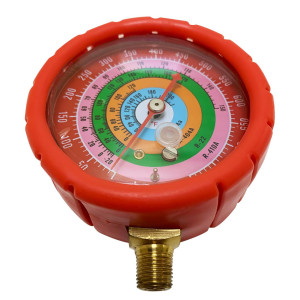 Appli Parts APMG-GA3H High Side 1/4 SAE R134,R22,R404,R410 Analog Manifold Gauge, Pressure psi Scale, Temperature Fahrenheit Scale Appli Parts APMG-GA3H High Side 1/4 SAE R134,R22,R404,R410 Analog Manifold Gauge, Pressure psi Scale, Temperature Fahrenheit Scale