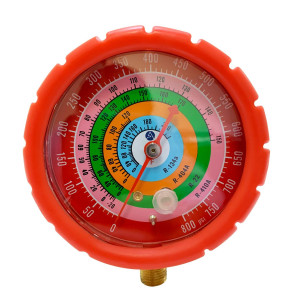 Appli Parts APMG-GA3H High Side 1/4 SAE R134,R22,R404,R410 Analog Manifold Gauge, Pressure psi Scale, Temperature Fahrenheit Scale Appli Parts APMG-GA3H High Side 1/4 SAE R134,R22,R404,R410 Analog Manifold Gauge, Pressure psi Scale, Temperature Fahrenheit Scale