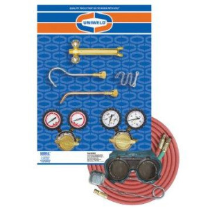 Uniweld KCH Juego Soldadura Profesional Capn Hook Incluye: Manilla Soldar / Puntas Soldar / Regulador Oxigeno y Acetileno / Mangueras / Gafas / Encendedor / Llave Tanque / Base y Tanques no incluidos Uniweld KCH Juego Soldadura Profesional Capn Hook Incluye: Manilla Soldar / Puntas Soldar / Regulador Oxigeno y Acetileno / Mangueras / Gafas / Encendedor / Llave Tanque / Base y Tanques no incluidos