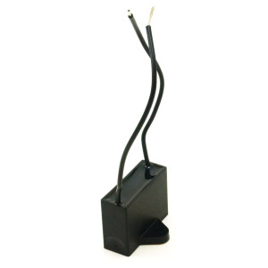 Appli Parts CAP-2.5-250-2C Fan Capacitor 2.5 mfd (microfarads) uf 250 VAC with 2 Wire Terminal Connections compatible with any brand with same capacitance 1-1/2in Width 5/8in Depth 1in Height