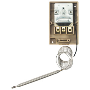 Appli Parts APRT-711 Refrigeration Mechanical Thermostat for Walk-in Coolers and Freezers with 2 Dial Reading Options, Fahrenheit -23 F to 94 F and Celsius -35 C to 35 C, Capillary Tube length 59 in with 4 in Bulb 16 A at 250 V