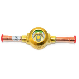 Danfoss 014L0181 Visor de Liquido / Humedad 1/4pulg x 1/4pulg ODF SGP 6s N R1234yf R1234ze R1270 R134a R22 R32 R404a R407a R407c R407f R410a R448a R449a R450a R452a R452b R454b R507 R513a R744 Co2 