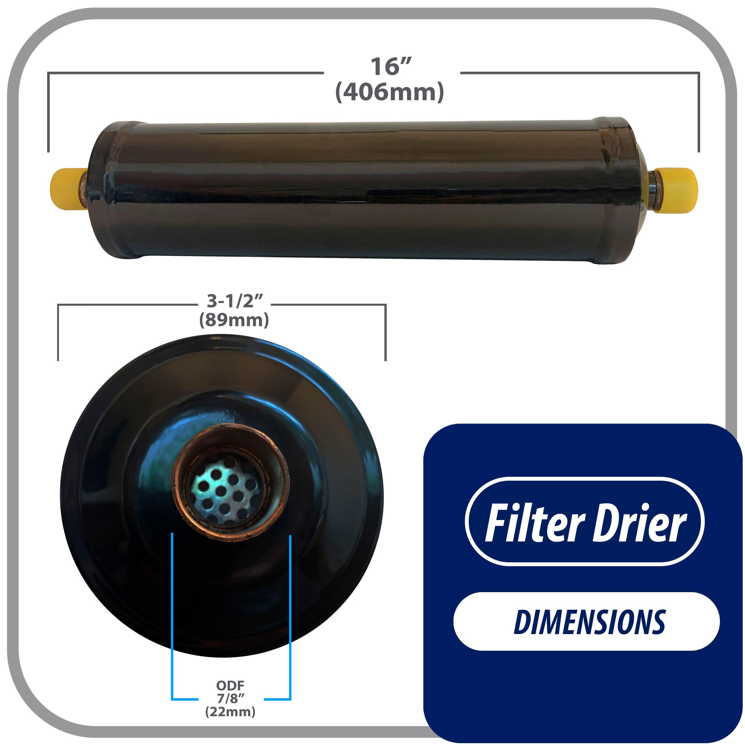 Appli Parts APFD-757S 7/8 Zoll Flüssigkeitsleitung Kältemittel AC Filter Trockner HLK Kühlschrank - Bild 2 von 8