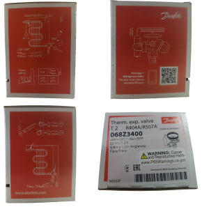 Danfoss 068Z3400 1/6 - 4.5TR Expansion Valve Body, T 2, R404A,R507A, 3/8x1/2 in, Flare, Internal Equalized, Single-flow, -40 to 50 F, Capacity determined by Orifice size Sold Separately, Identical Product 068Z3508 Danfoss 068Z3400 1/6 - 4.5TR Expansion Valve Body, T 2, R404A,R507A, 3/8x1/2 in, Flare, Internal Equalized, Single-flow, -40 to 50 F, Capacity determined by Orifice size Sold Separately, Identical Product 068Z3508