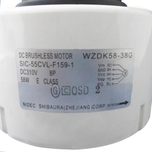 Motor Ventilador Unidad Interna Mini Split WZDK58-38G/ Sic-55cvl-F159-1/ DC310V  8p 58W 11002015000094, 202400300064, 11002015A00196, 11002015008646 Motor Ventilador Unidad Interna Mini Split WZDK58-38G/ Sic-55cvl-F159-1/ DC310V  8p 58W 11002015000094, 202400300064, 11002015A00196, 11002015008646