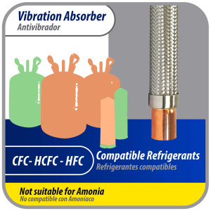 Appli Parts APVE-158 1-5/8 in Vibration Absorber Eliminator Sweat Connections 17 in Long 400 psi Max working and 3,265 psi Burst pressure Appli Parts APVE-158 1-5/8 in Vibration Absorber Eliminator Sweat Connections 17 in Long 400 psi Max working and 3,265 psi Burst pressure