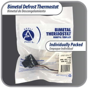 Appli Parts APBT-B261P Bimetal Termico 4 Cables Abre 7C y Cierra -4C con 4 conectores, Remplazo para Mabe, Remplaza BIM-261, Atlas Millenium, Innovacion, Termodisco Appli Parts APBT-B261P Bimetal Termico 4 Cables Abre 7C y Cierra -4C con 4 conectores, Remplazo para Mabe, Remplaza BIM-261, Atlas Millenium, Innovacion, Termodisco