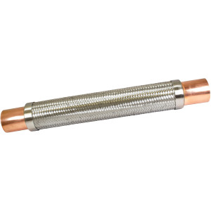 Appli Parts APVE-258 2-5/8 in Vibration Absorber Eliminator Sweat Connections 24 in Long 300 psi Max working and 3,265 psi Burst pressure Appli Parts APVE-258 2-5/8 in Vibration Absorber Eliminator Sweat Connections 24 in Long 300 psi Max working and 3,265 psi Burst pressure