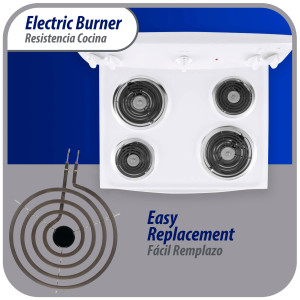 WB30X253 Appli Parts Surface Burner Heating Element 4 Turns, 8 in, 240 V, Compatible with General Electric SP21YA, WB30K10003, 404072, SU202, SP21YA, TS4W8221, Y04000035, WB30T10071, 5304431015, 5303015715 WB30X253 Appli Parts Surface Burner Heating Element 4 Turns, 8 in, 240 V, Compatible with General Electric SP21YA, WB30K10003, 404072, SU202, SP21YA, TS4W8221, Y04000035, WB30T10071, 5304431015, 5303015715