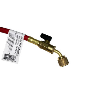 Manifold Hose 60 Uniweld H5smber / H5BVR Cfc/Hcfc/Hfc/R410 Red 45 Bend With Valve Manifold Hose 60 Uniweld H5smber / H5BVR Cfc/Hcfc/Hfc/R410 Red 45 Bend With Valve