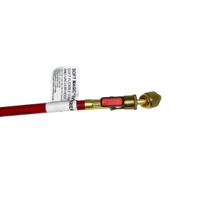 Manifold Hose 60 Uniweld H5smber / H5BVR Cfc/Hcfc/Hfc/R410 Red 45 Bend With Valve Manifold Hose 60 Uniweld H5smber / H5BVR Cfc/Hcfc/Hfc/R410 Red 45 Bend With Valve