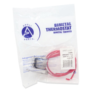 Appli Parts APBT-L60C Bimetal Termico 2 Cables Abre a 16C y Cierra a 4C, con clip, cables de colores rojo y rojo, Referencia BIM-60 / Termodisco Appli Parts APBT-L60C Bimetal Termico 2 Cables Abre a 16C y Cierra a 4C, con clip, cables de colores rojo y rojo, Referencia BIM-60 / Termodisco