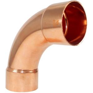 NDL W-2082 90 Degree Elbow Long turn 2-5/8in Copper pipe fittings C x C Sweat connections for refrigeration, air conditioning and plumbing applications ACR
