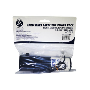 Appli Parts APHS-8 1/12 to 10 HP, 110/220 V, 1 Ph, Hard Start kit Capacitor power pack booster for air conditionning and refrigeration compressors, Up to 690 percent Torque