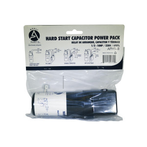 Appli Parts APHS-8 1/12 to 10 HP, 110/220 V, 1 Ph, Hard Start kit Capacitor power pack booster for air conditionning and refrigeration compressors, Up to 690 percent Torque