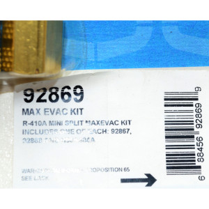 Max Evac Kit Uniweld Con Conector De 5/16" Para R410