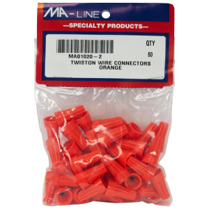 MA-Line MA01020-2 Terminal de Rosca Naranja para Cables desde AWG 14 hasta 22. Bolsa de 50 MA-Line MA01020-2 Terminal de Rosca Naranja para Cables desde AWG 14 hasta 22. Bolsa de 50