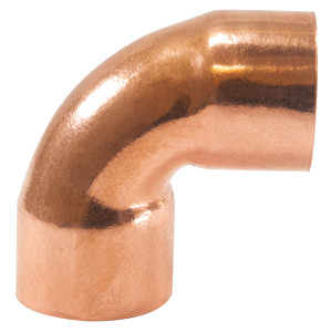 Appli Parts AP-C038 90 Degree Elbow Short turn 3/8 in Copper pipe fittings CxC Sweat connections for refrigeration, air conditioning and plumbing applications ACR and Type L copper pipe Appli Parts AP-C038 90 Degree Elbow Short turn 3/8 in Copper pipe fittings CxC Sweat connections for refrigeration, air conditioning and plumbing applications ACR and Type L copper pipe