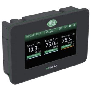 Digital Interface Full Gauge FG-HMI 4.3 
FG-HMI 4.3 communicates with the RCK-862 plus through an RS-485 connection Digital Interface Full Gauge FG-HMI 4.3 
FG-HMI 4.3 communicates with the RCK-862 plus through an RS-485 connection