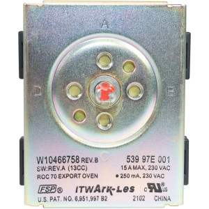 Whirlpool WPW10466758 Oven Switch W10466758 Whirlpool WPW10466758 Oven Switch W10466758