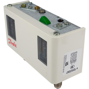 Danfoss Presostato Refrigeracion Kp15 Alta/Baja Auto/Manual 1/4 pulg Flare M/24 Capilar NO Incluido 60-126491