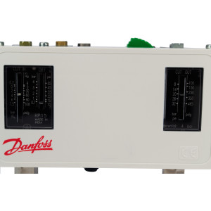 Danfoss Presostato Refrigeracion Kp15 Alta/Baja Auto/Manual 1/4 pulg Flare M/24 Capilar NO Incluido 60-126491