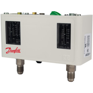 Danfoss Presostato Refrigeracion Kp15 Alta/Baja Auto/Manual 1/4 pulg Flare M/24 Capilar NO Incluido 60-126491