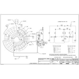 US Motors D32C1J14 1.5 HP 3600 rpm, 115/208-230 V, 60 Hz, 1 Ph, 1 shaft, ODP, 1 speed, Reversible Rotation, Frame 143T, C063HYP5198012B