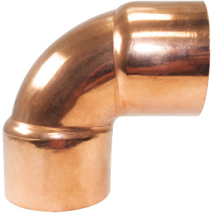 NDL N-2086 90 Degree Elbow Short turn 2-1/8in Copper pipe fittings C x C Sweat connections for refrigeration, air conditioning and plumbing applications ACR
 NDL N-2086 90 Degree Elbow Short turn 2-1/8in Copper pipe fittings C x C Sweat connections for refrigeration, air conditioning and plumbing applications ACR