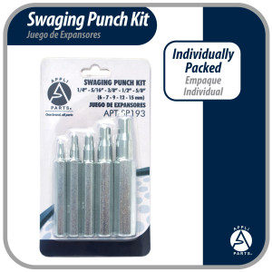Appli Parts APT-SP193 Juego de Expansores 1/4, 5/16, 3/8, 1/2, 5/8 pulg, para usar en cualquier tubo de metal blando Appli Parts APT-SP193 Juego de Expansores 1/4, 5/16, 3/8, 1/2, 5/8 pulg, para usar en cualquier tubo de metal blando