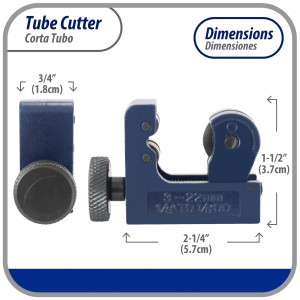 Appli Parts APT-TC128 Corta Tubo Mini para Cobre, Aluminio, Acero, PVC desde 1/8 pulg hasta 7/8 pulg (3-22 mm) para Profesionales y Bricolaje Appli Parts APT-TC128 Corta Tubo Mini para Cobre, Aluminio, Acero, PVC desde 1/8 pulg hasta 7/8 pulg (3-22 mm) para Profesionales y Bricolaje