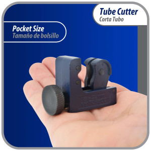 Appli Parts APT-TC128 Corta Tubo Mini para Cobre, Aluminio, Acero, PVC desde 1/8 pulg hasta 7/8 pulg (3-22 mm) para Profesionales y Bricolaje Appli Parts APT-TC128 Corta Tubo Mini para Cobre, Aluminio, Acero, PVC desde 1/8 pulg hasta 7/8 pulg (3-22 mm) para Profesionales y Bricolaje