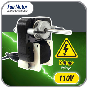 Appli Parts APFM-670 1/130 Hp Motor Ventilador, 110 V, 50/60 Hz, 3000 rpm, rotacion Reversible, Kit Universal, eje 3/16 pulg x 1-1/4 pulg largo, incluye 2 Aspa 4 y 5.5 pulg Certificado UL E479056 Remplaza NUV-670, SM670 Appli Parts APFM-670 1/130 Hp Motor Ventilador, 110 V, 50/60 Hz, 3000 rpm, rotacion Reversible, Kit Universal, eje 3/16 pulg x 1-1/4 pulg largo, incluye 2 Aspa 4 y 5.5 pulg Certificado UL E479056 Remplaza NUV-670, SM670